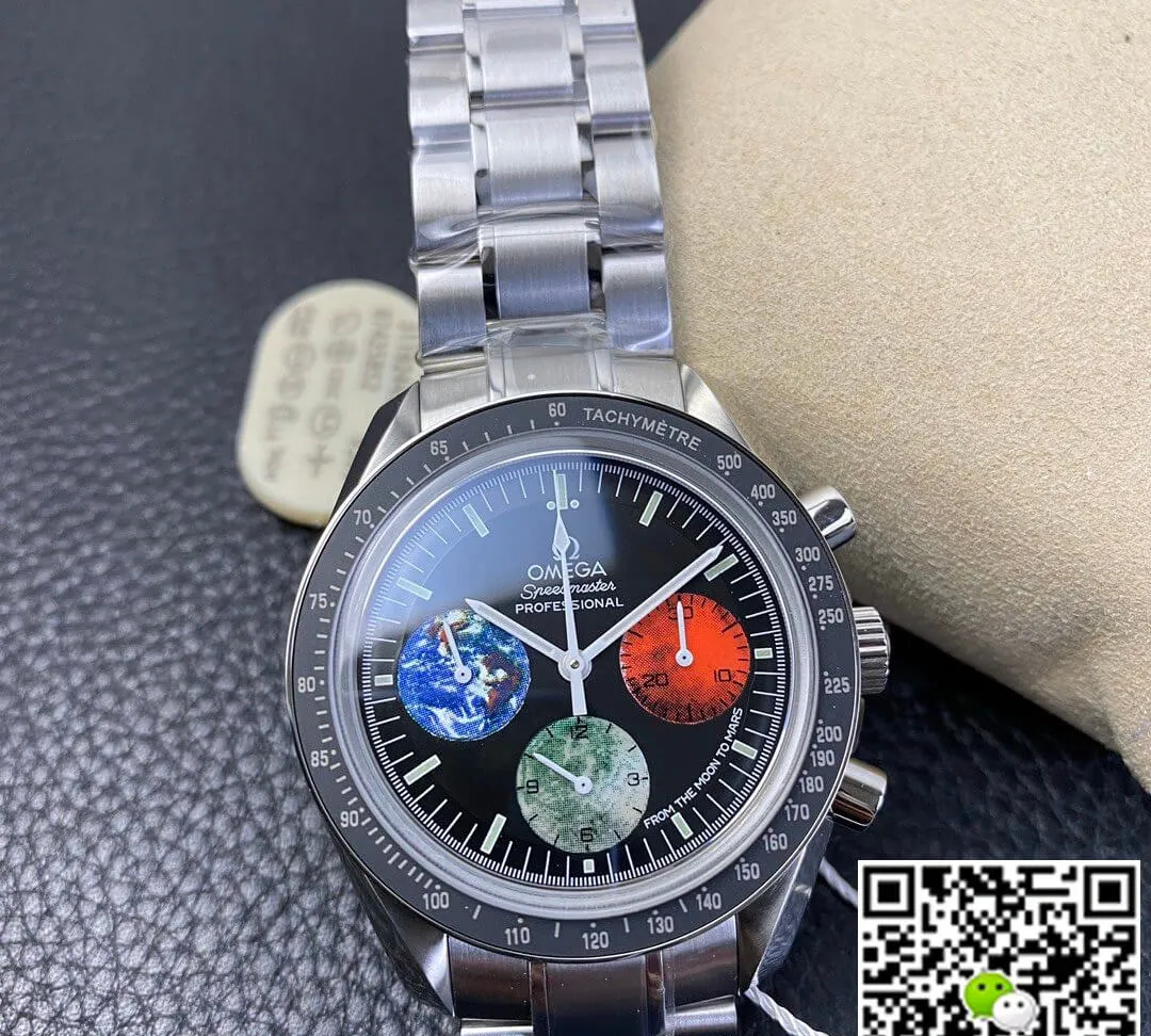 Omega Speedmaster 3577.50.00 OM Factory 1:1 Best Edition Replica Watch Black Bezel